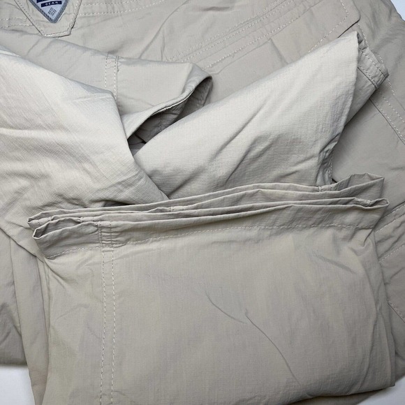 Columbia PFG Silver Ridge Convertible Pants Men's Size 36 X 32 Tan - Picture 5 of 11